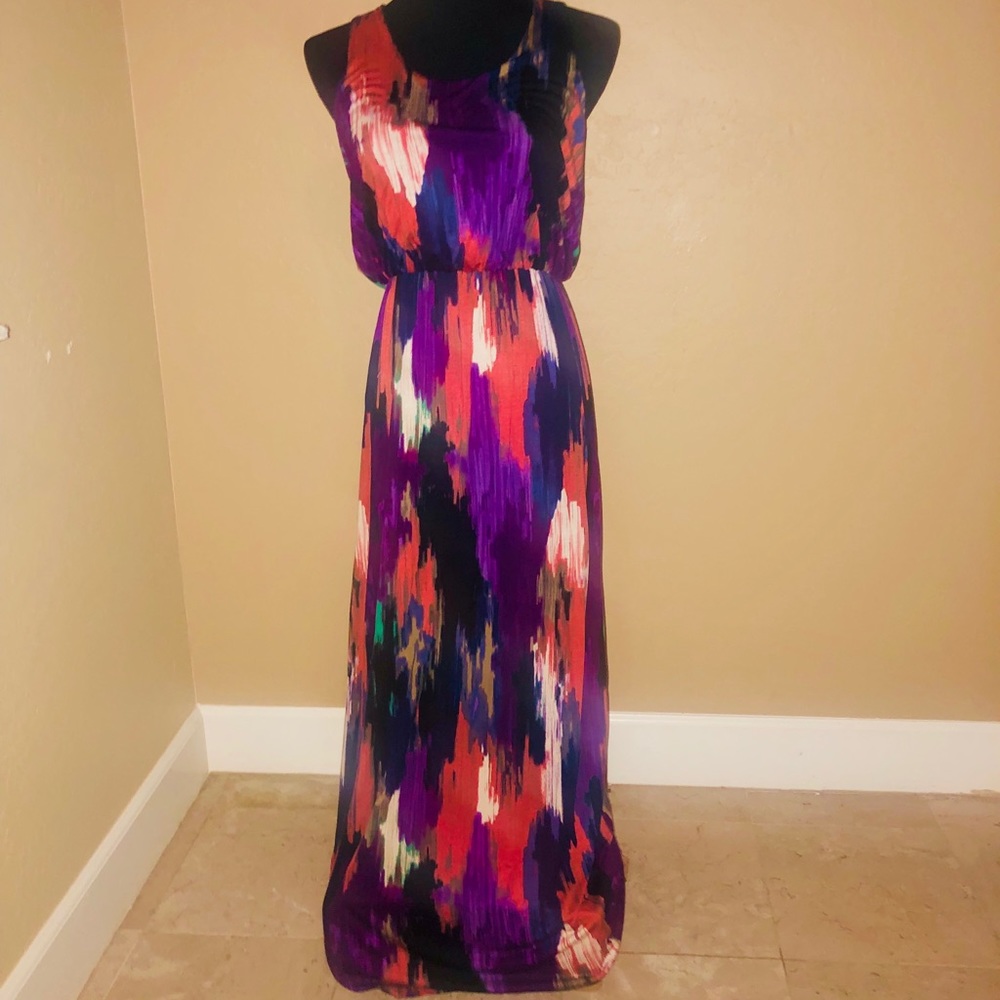 Jolie multi-colored Maxi Dress